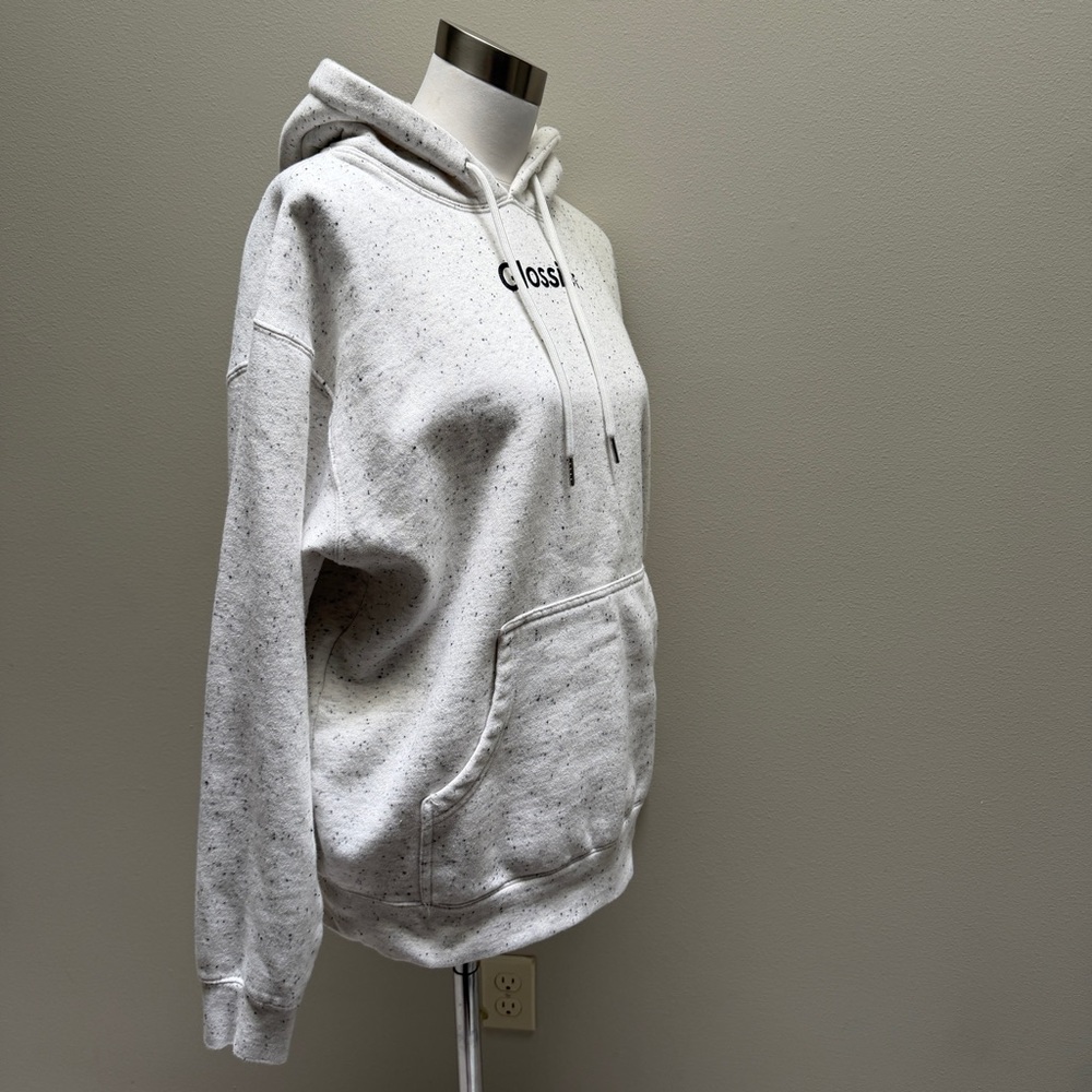 Glossier Light Gray Speckled Hoodie - Picture 5 of 7